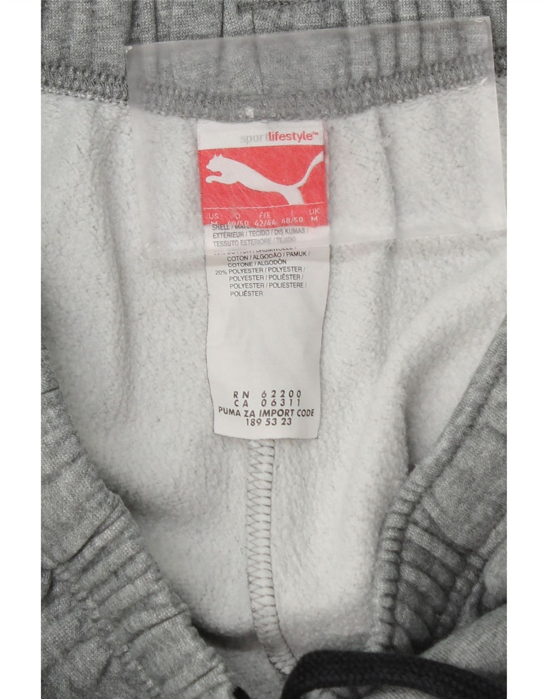 Мужские спортивные брюки с графическим рисунком Puma, джоггеры, средний серый хлопок, хлопок