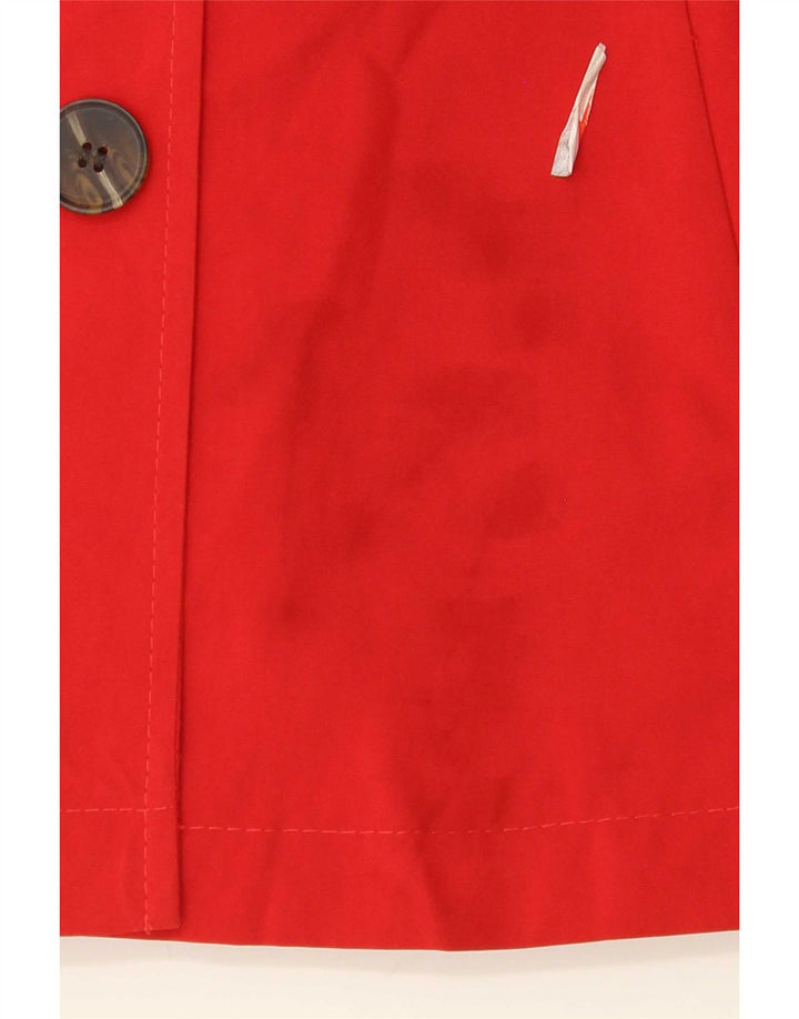 Женский короткий тренч Marks & Spencer UK 22 3XL красный полиэстер
