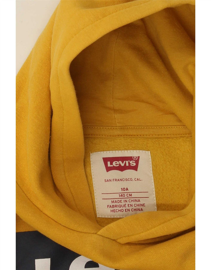 Джемпер с капюшоном Levi's для мальчиков 9-10 лет, желтый