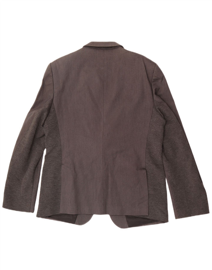 Мужской пиджак на 1 пуговице Zara EU 54 XL, серый хлопок