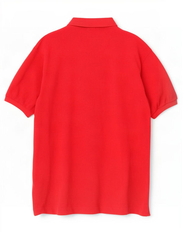 Мужская рубашка-поло Lacoste, размер 7, 2XL, красный хлопок