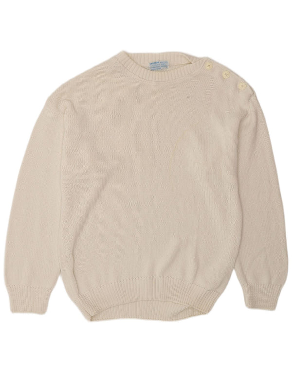 Мужской джемпер с круглым вырезом Carrera XL, белый хлопок