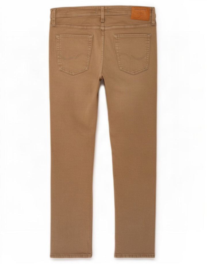 Мужские узкие джинсы Jack & Jones W34 L32, бежевый хлопок