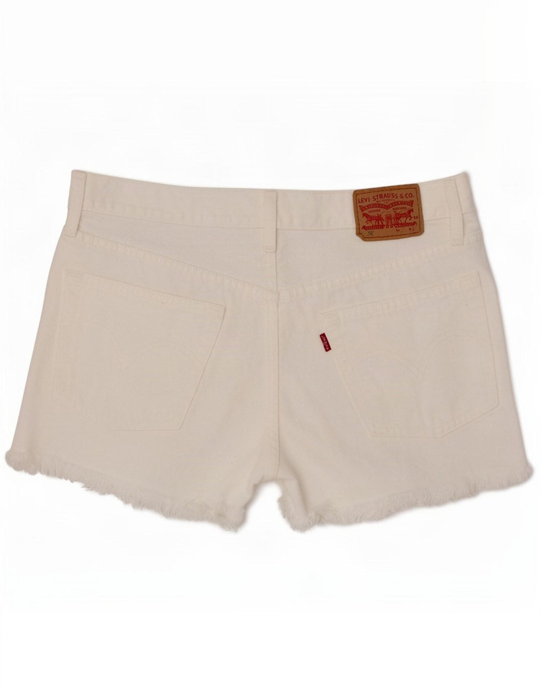 Женские джинсовые шорты Levi's 501 W28, средний белый хлопок, хлопок