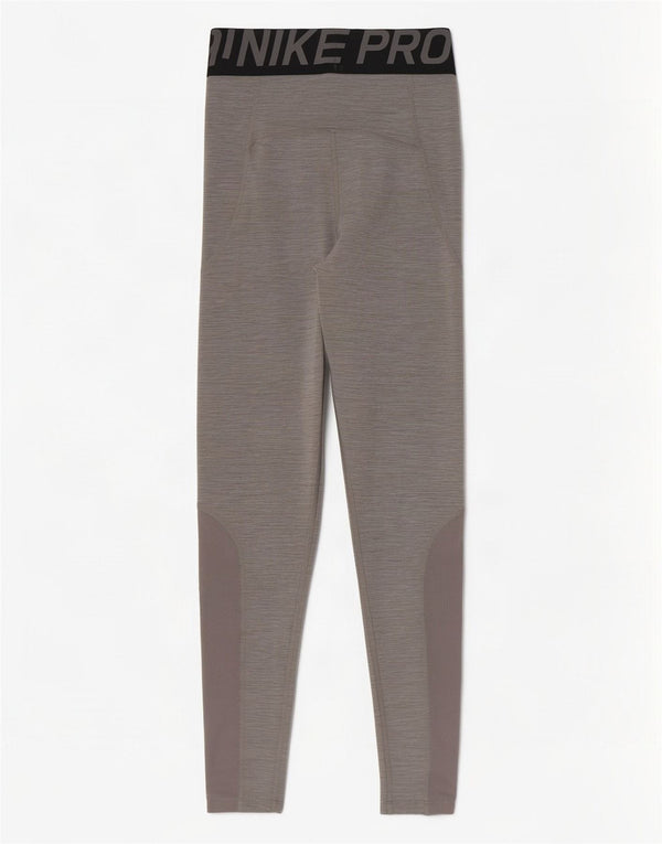 Женские леггинсы с рисунком Nike Dri Fit UK 4 XS, серый полиэстер с крапинками