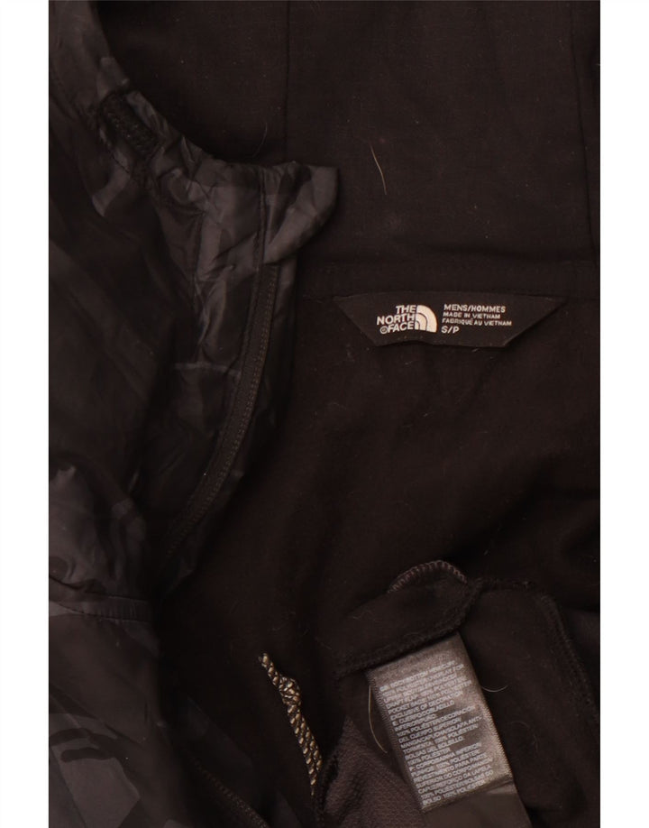 Мужской свитер с капюшоном на молнии с графическим рисунком THE NORTH FACE, маленький черный спортивный цвет