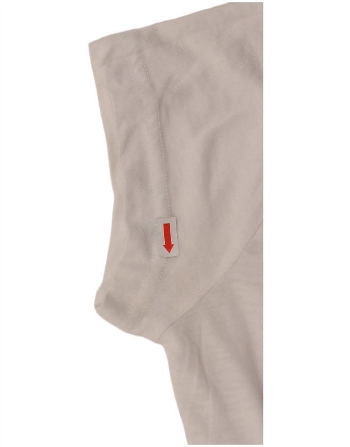 Футболка ADIDAS с рисунком для мальчиков, топ 13-14 лет, белая