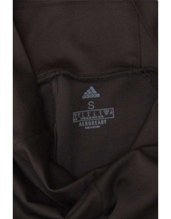 ADIDAS Womens Aeroready Leggings UK 8/10 Small  Black Polyester Vintage Adidas and Second-Hand Adidas from Messina Hembry 