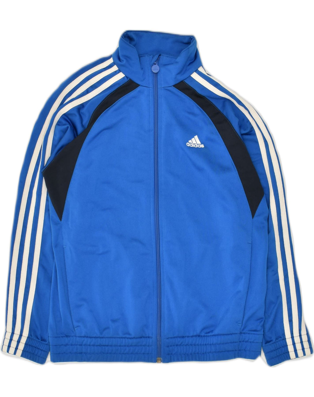 ADIDAS Boys Tracksuit Top Jacket 11-12 Years Blue Polyester | Vintage Adidas | Thrift | Second-Hand Adidas | Used Clothing | Messina Hembry 