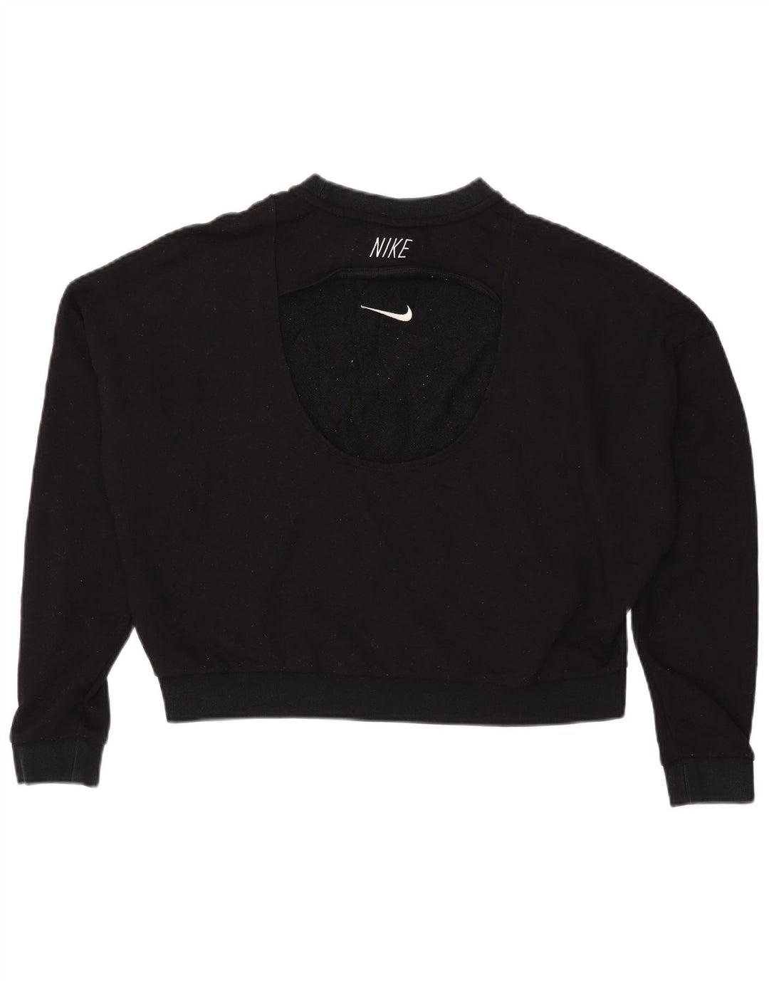 Женский укороченный свитшот оверсайз Nike UK 18 XL, черный полиэстер