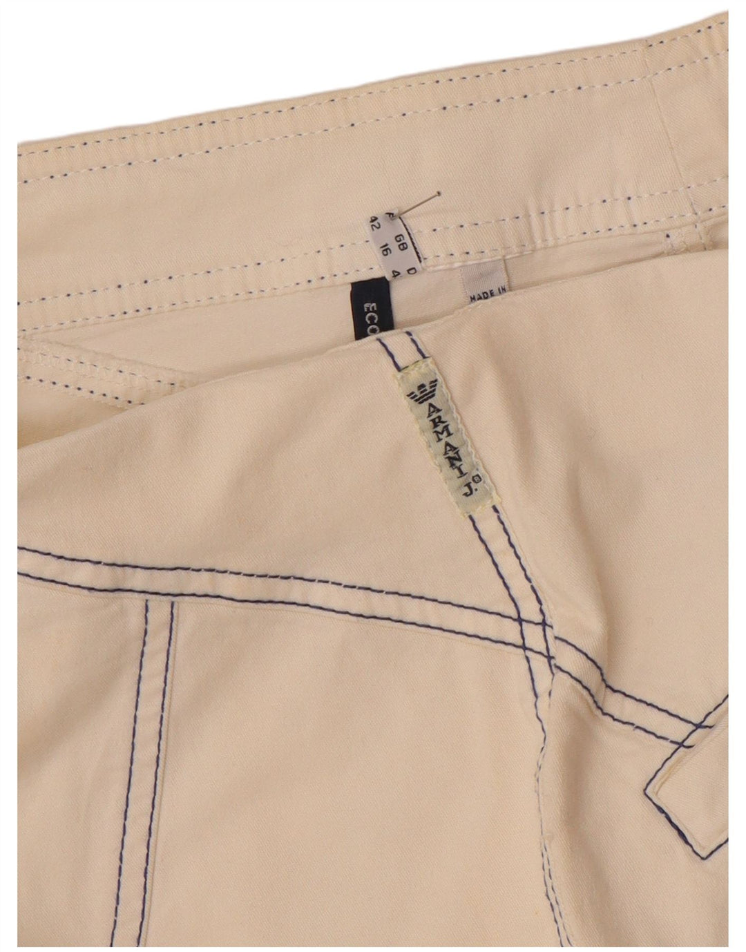 Женская юбка-карандаш Armani UK 16, большая W32 Off White