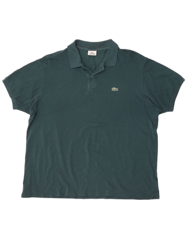Мужская рубашка-поло Lacoste, размер 8, 3XL, зеленый хлопок