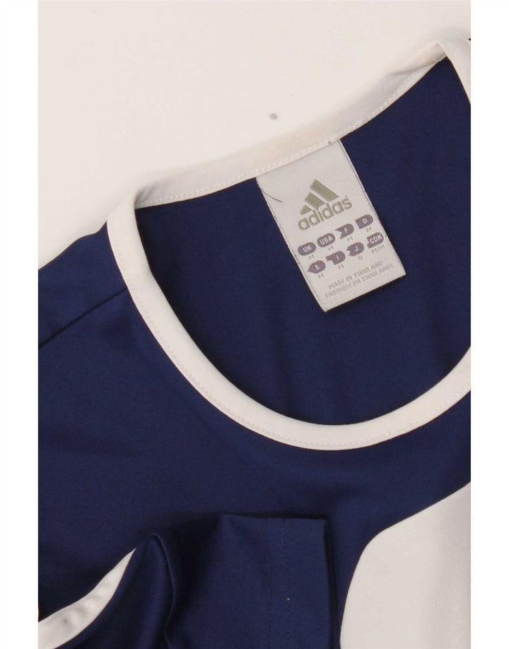 Мужская футболка Adidas Climalite Top Medium Navy Blue Colorblock