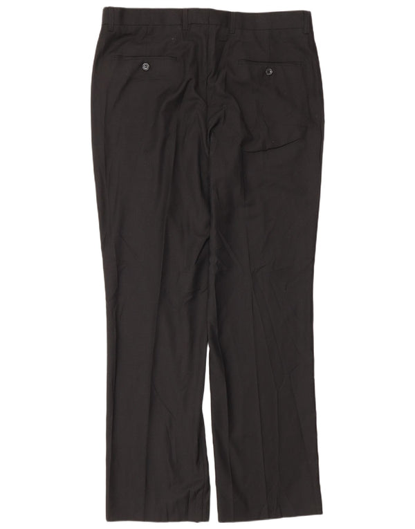 Мужские прямые брюки Pierre Cardin W36 L32, черный полиэстер