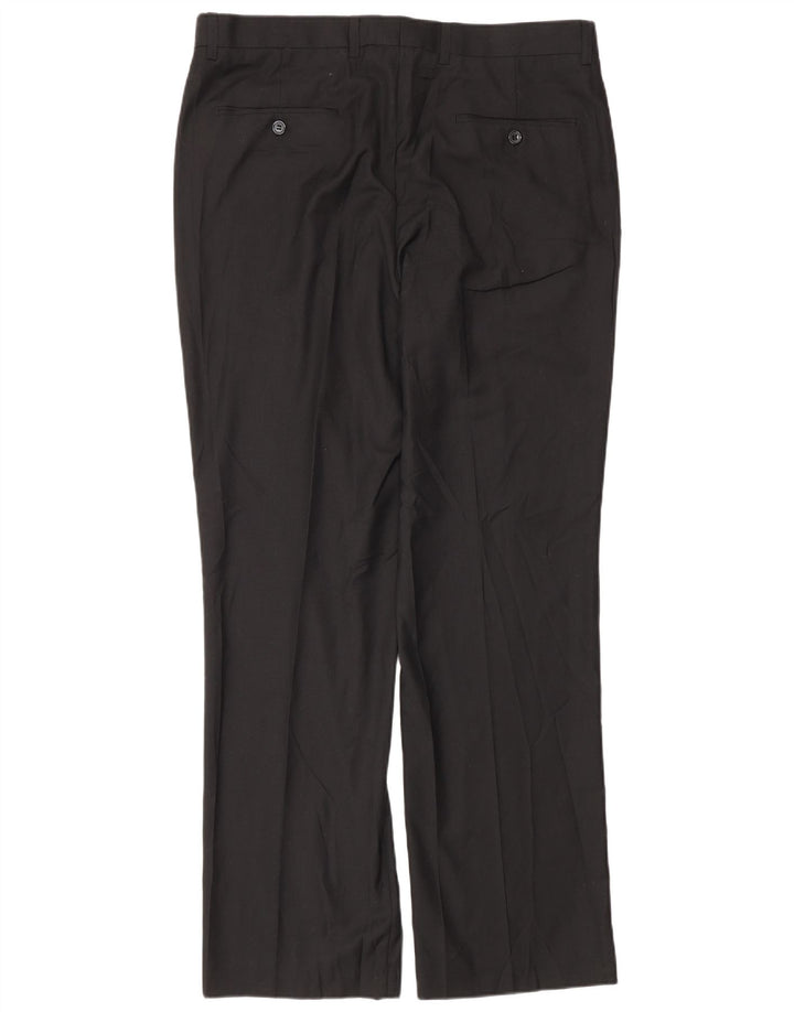 Мужские прямые брюки Pierre Cardin W36 L32, черный полиэстер