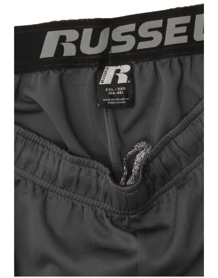 Мужские спортивные брюки Russell Athletic 2XL серые из полиэстера