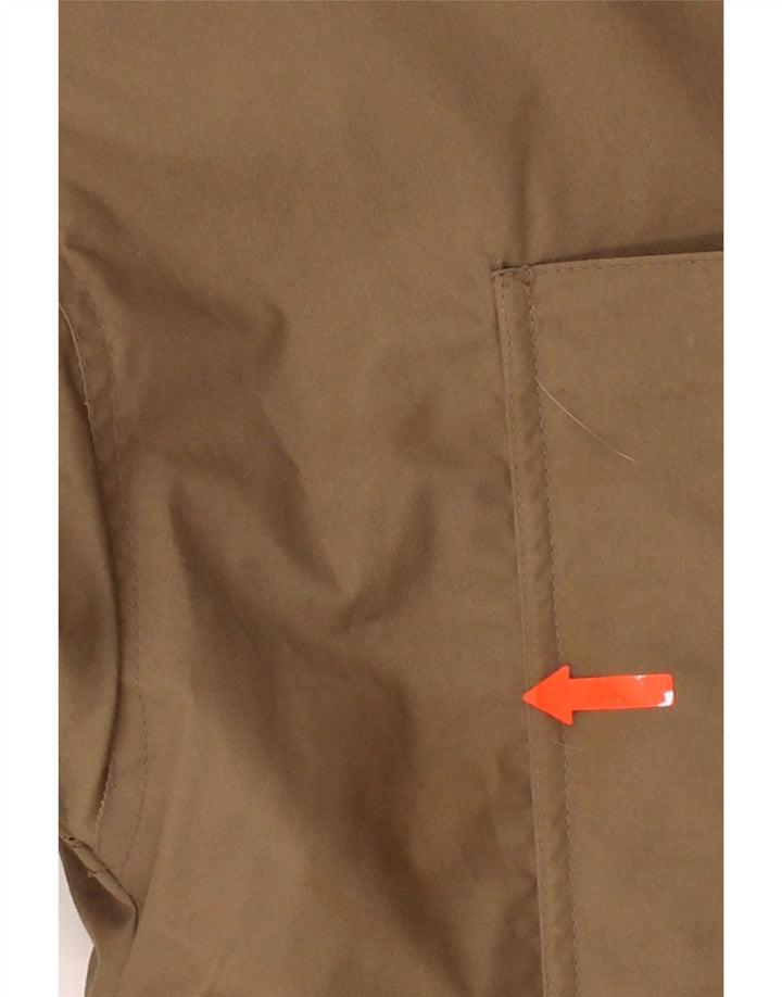 BRUGI Mens Windbreaker Coat IT 50 Large Brown Polyester Vintage Brugi and Second-Hand Brugi from Messina Hembry 