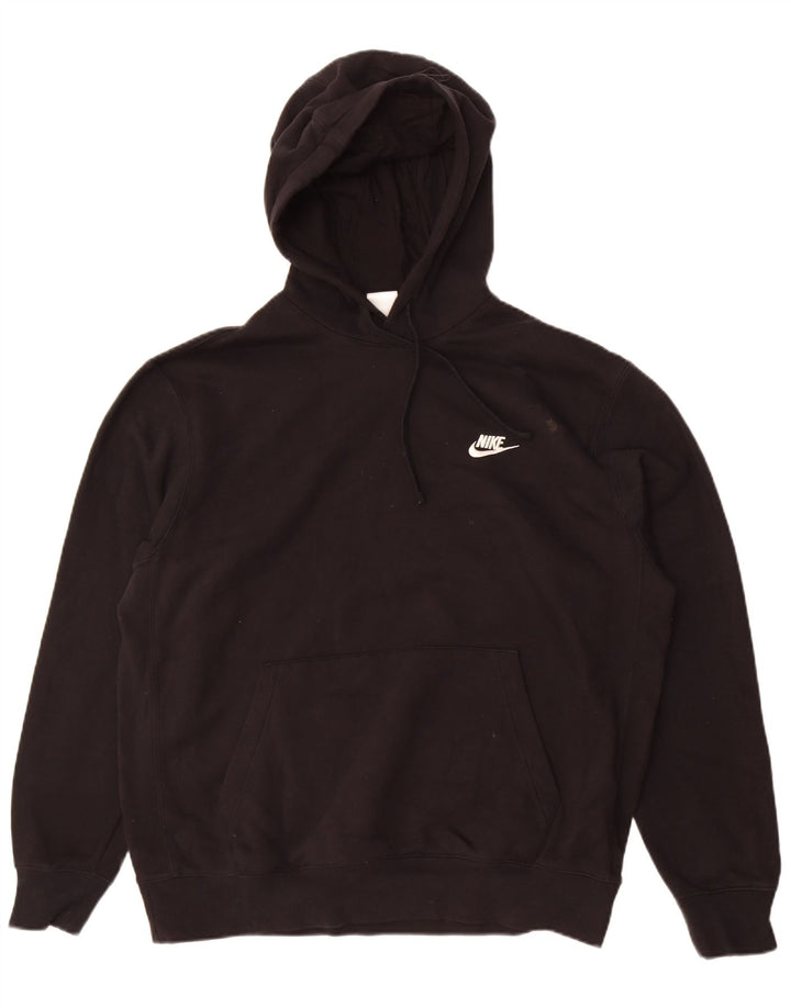 Мужской джемпер с капюшоном Nike, большой черный, хлопок