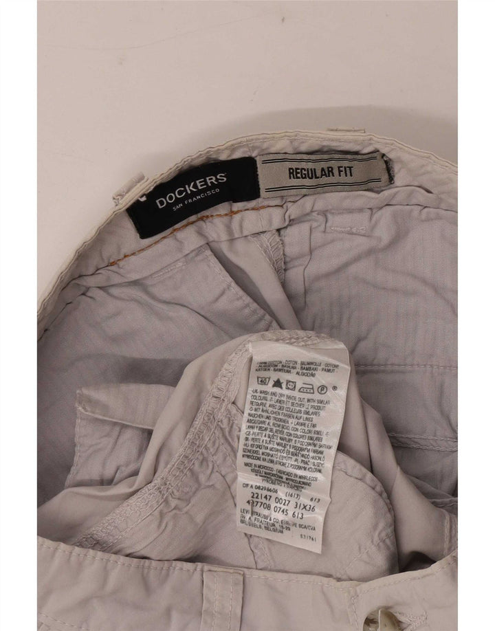 Мужские брюки-чиносы Dockers стандартного кроя W31 L32, серый хлопок