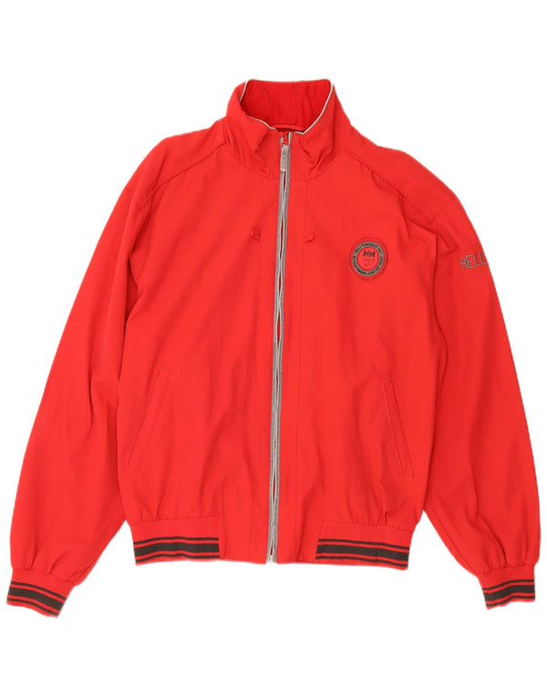 Мужская куртка-бомбер Helly Hansen с графическим рисунком UK 40, большая красная, из полиамида, спортивная