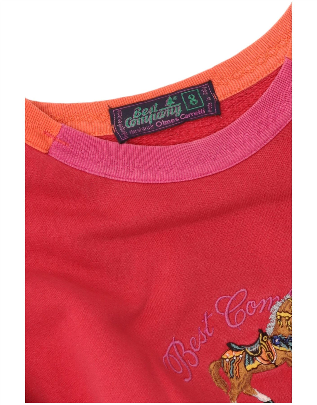 Женский джемпер оверсайз с рисунком BEST COMPANY UK 8, маленький красный