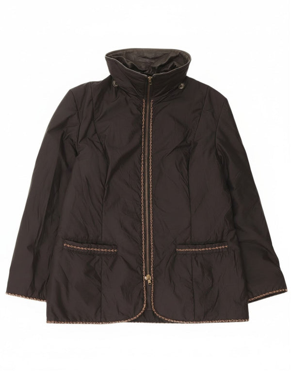 Винтажная женская ветровка IT 48 XL, черный полиэстер