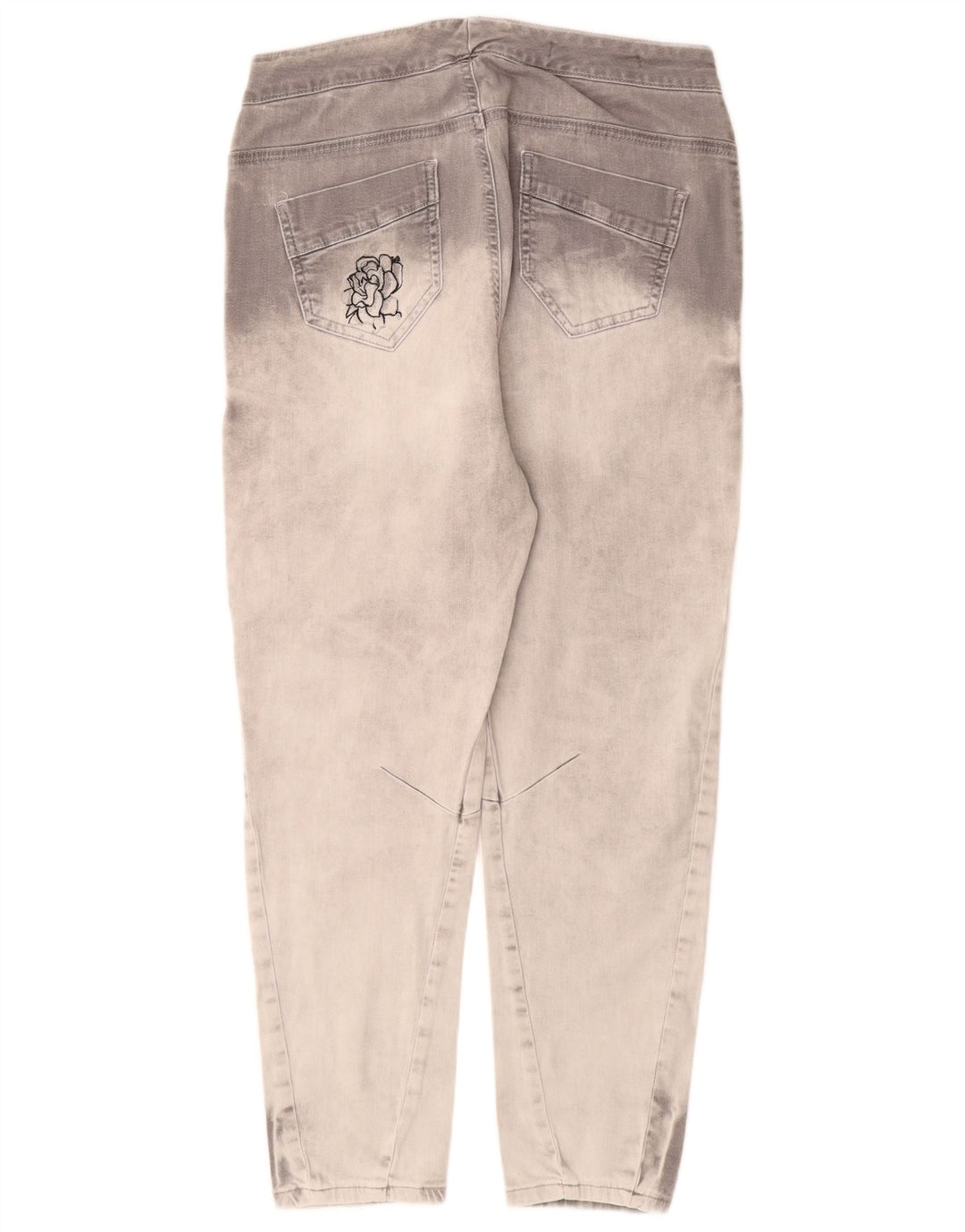 Женские укороченные узкие джинсы DESIGUAL, большие размеры W34 L26, серый хлопок, цвет тай-дай