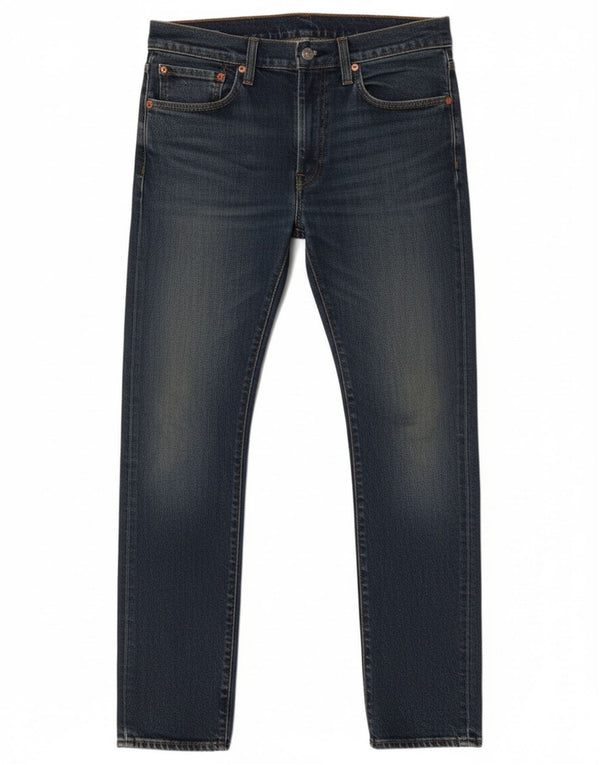 Мужские зауженные зауженные джинсы Levi's W34 L30, темно-синий хлопок