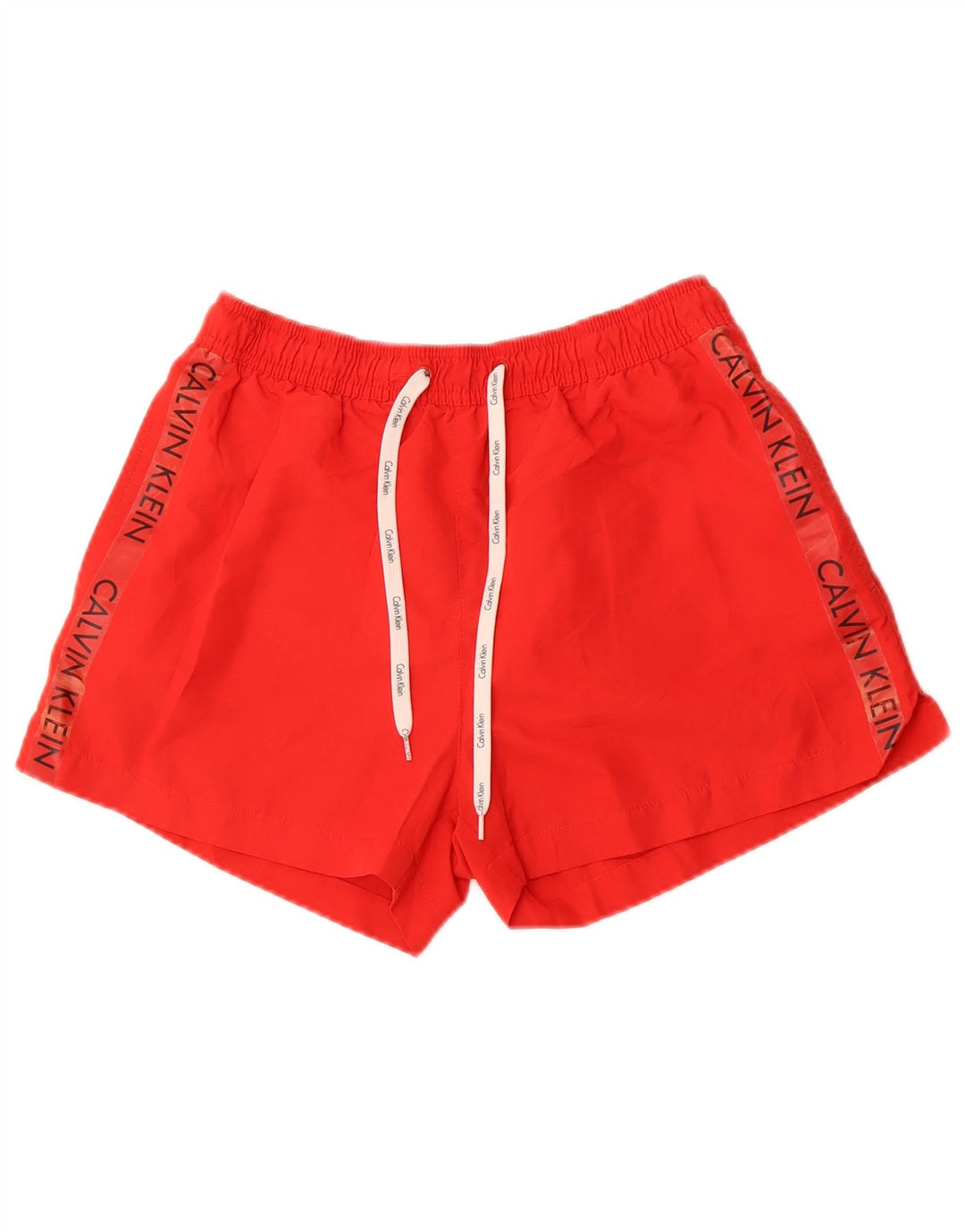 Calvin Klein Мужские шорты для плавания с рисунком, красный полиэстер, маленький размер