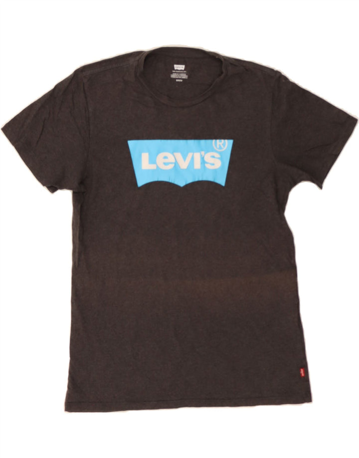 LEVI'S Mens Graphic T-Shirt Top Small Grey Cotton Vintage Levi's and Second-Hand Levi's from Messina Hembry 