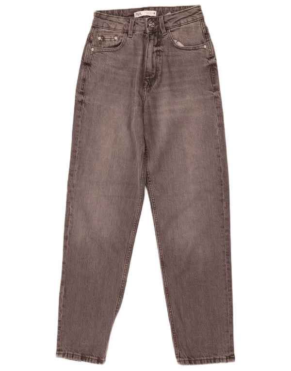 Женские зауженные джинсы Zara EU 32 2XS W22 L28, серый хлопок