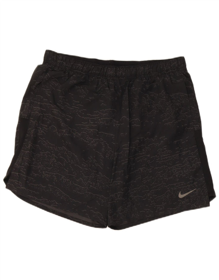 Мужские спортивные шорты Nike Dri Fit, большие черные камуфляжные