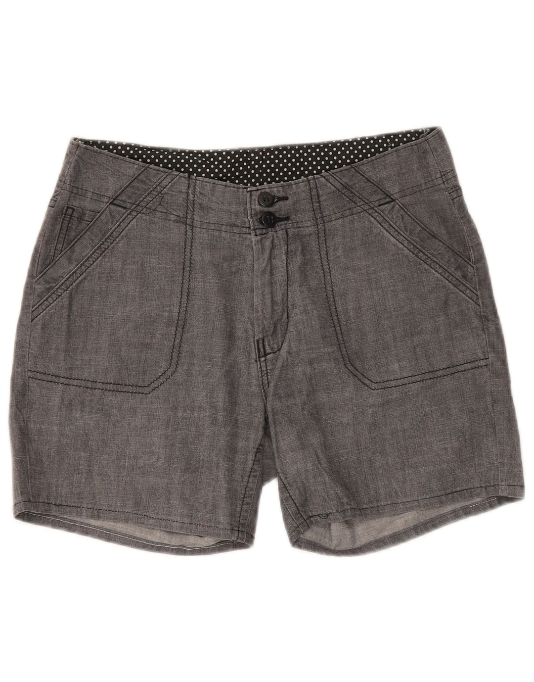 Женские шорты чинос MARKS & SPENCER UK 12 Medium W30, черный хлопок