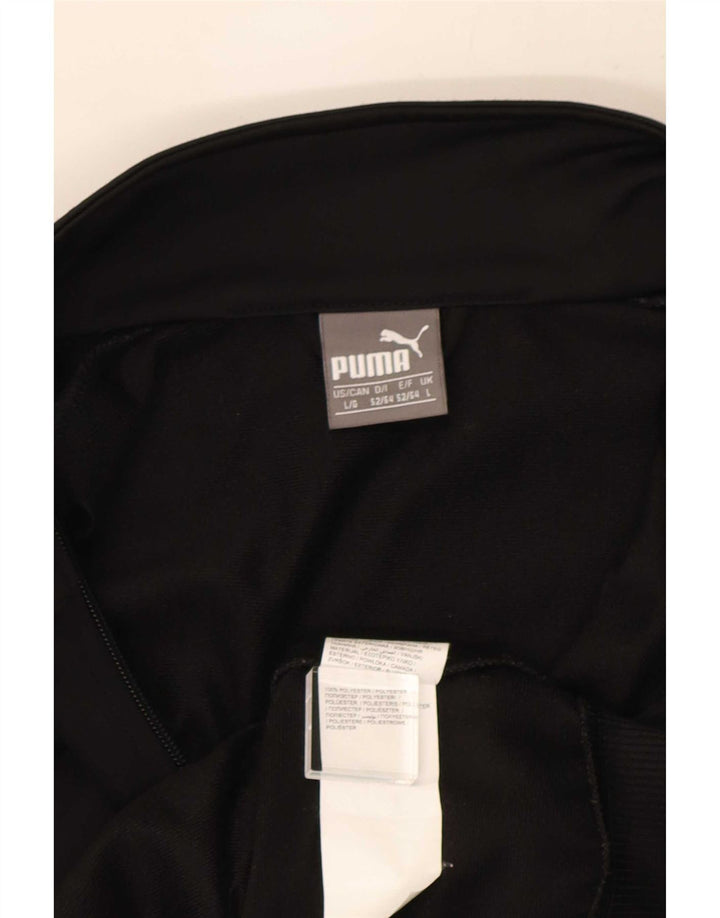 Мужская спортивная куртка с графическим рисунком Puma, большая черная полиэстеровая куртка