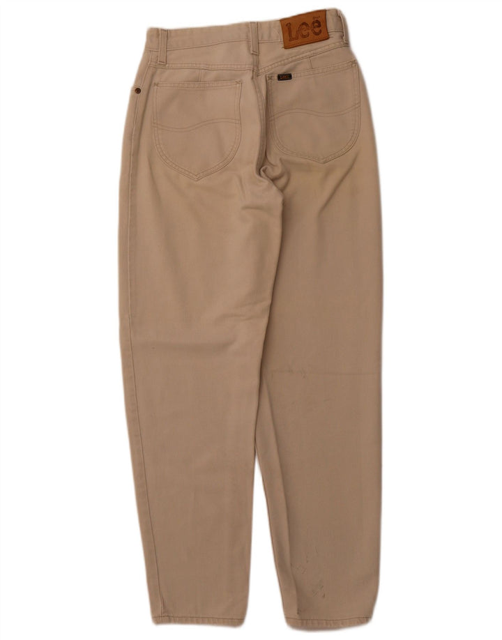 Женские зауженные джинсы с высокой талией LEE W26 L28 Бежевые