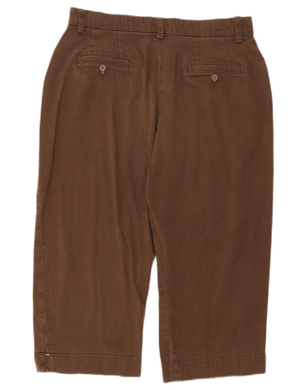 Женские капри LEE США 12, большие W32 L20, коричневые, хлопковые