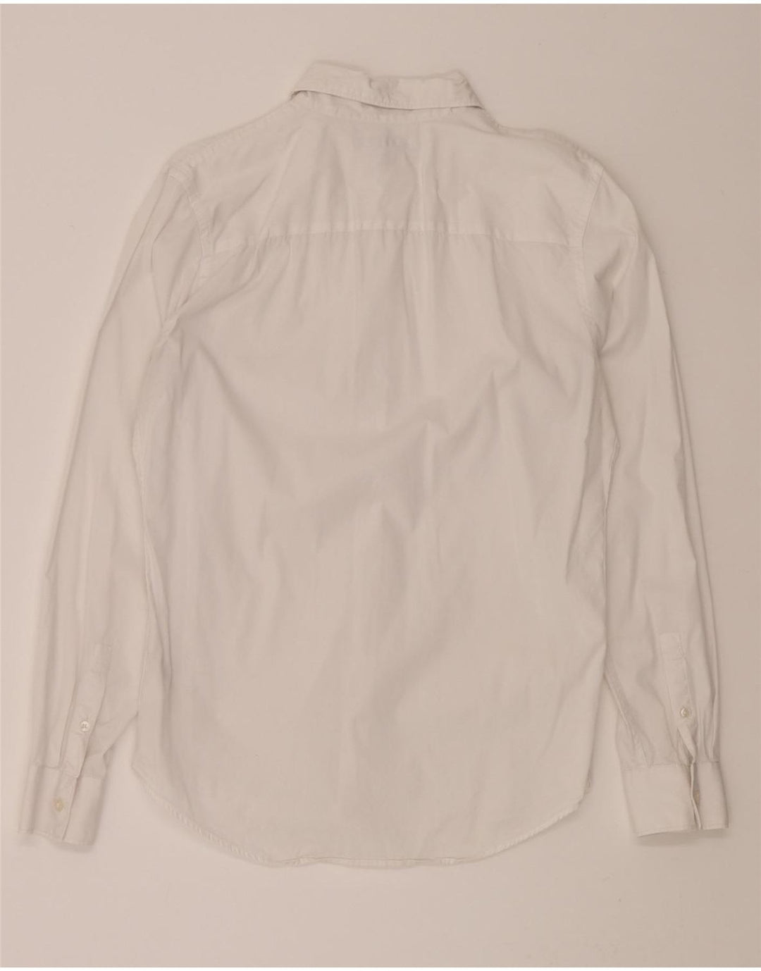 ZARA Mens Slim Fit Shirt Medium White Cotton Vintage Zara and Second-Hand Zara from Messina Hembry 