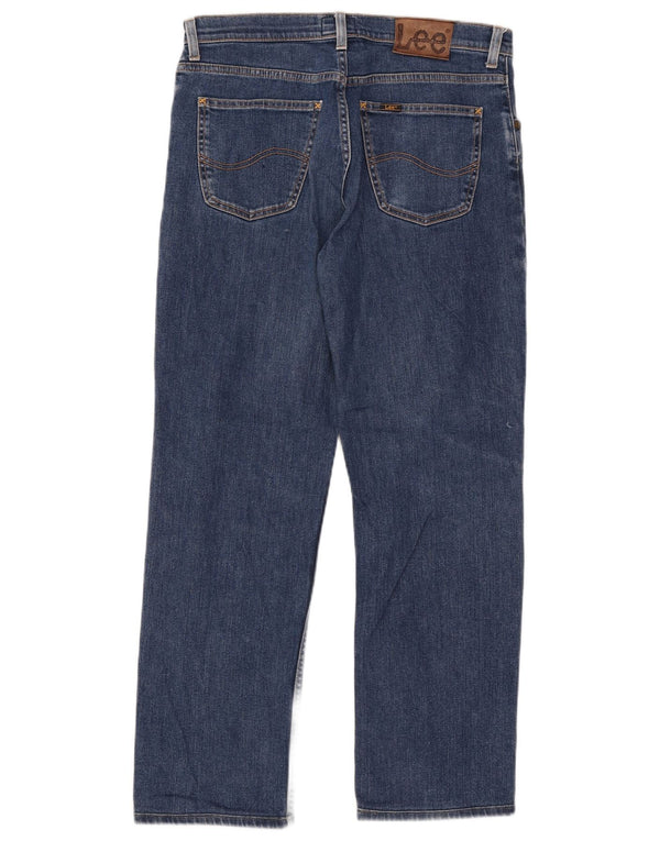 Мужские прямые джинсы Lee Brooklyn W34 L28, синий хлопок