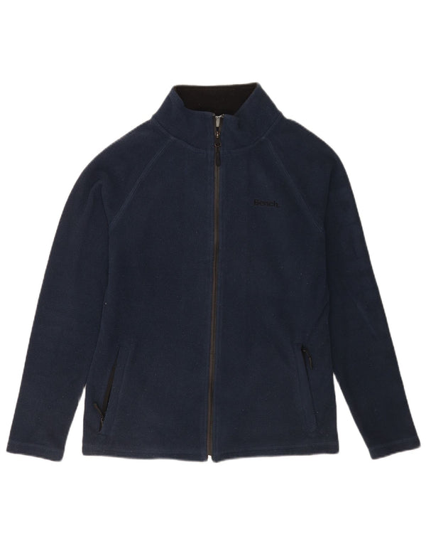 Bench Womens Fleece Jacket UK 10 Small Navy Blue Polyester