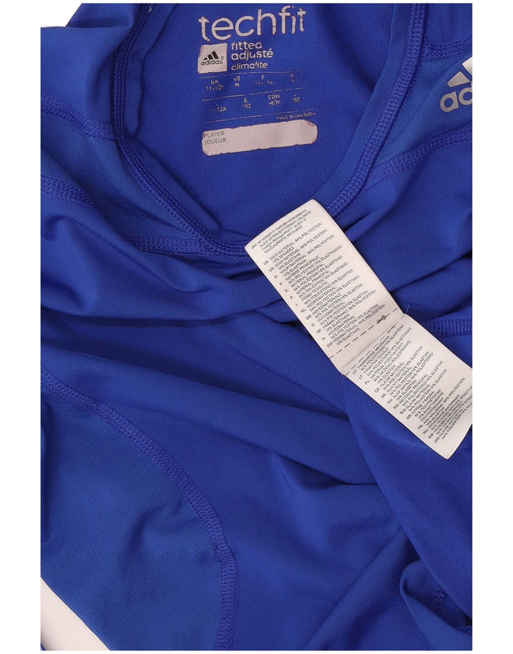 Adidas Футболка Climalite для мальчиков с длинными рукавами 11-12 лет, синий полиэстер