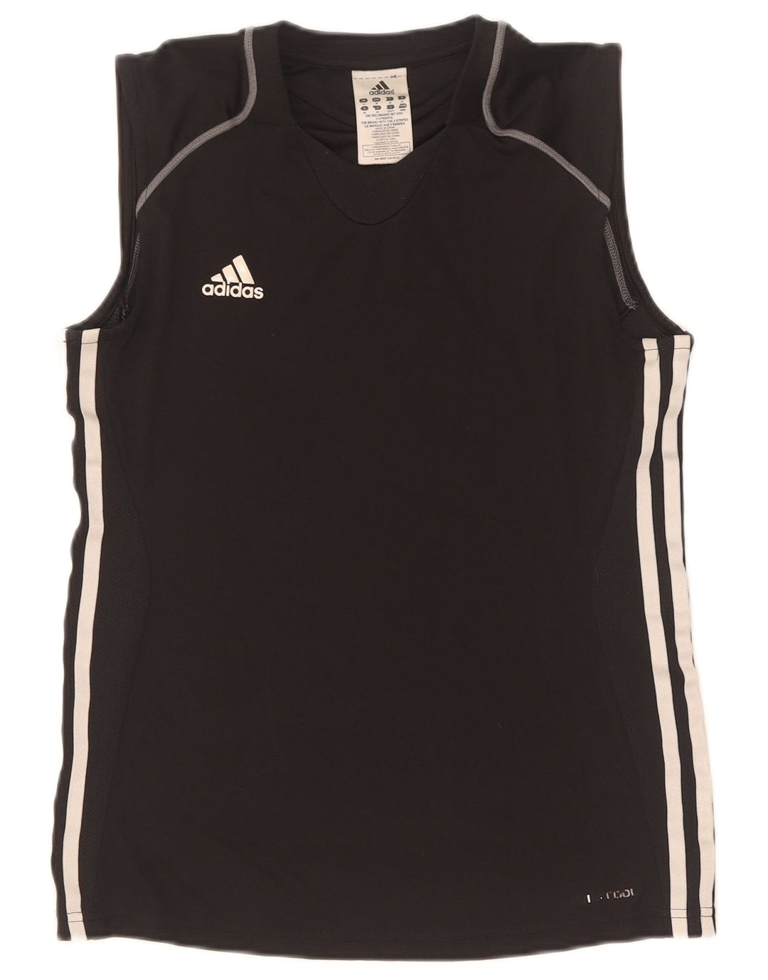 Женский жилет Adidas Climacool Top UK 14, средний черный, полиэстер