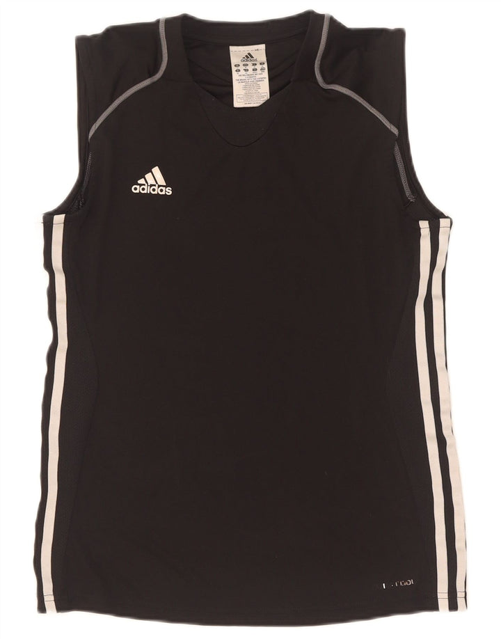 Женский жилет Adidas Climacool Top UK 14, средний черный, полиэстер