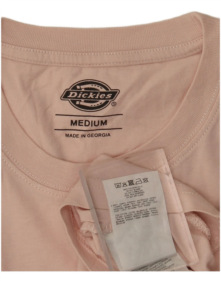 Мужская футболка Dickies из хлопка среднего размера розового цвета