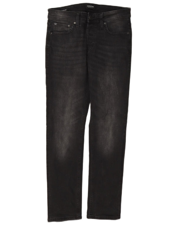 Мужские узкие джинсы Jack & Jones GLENN W30 L32, черный хлопок