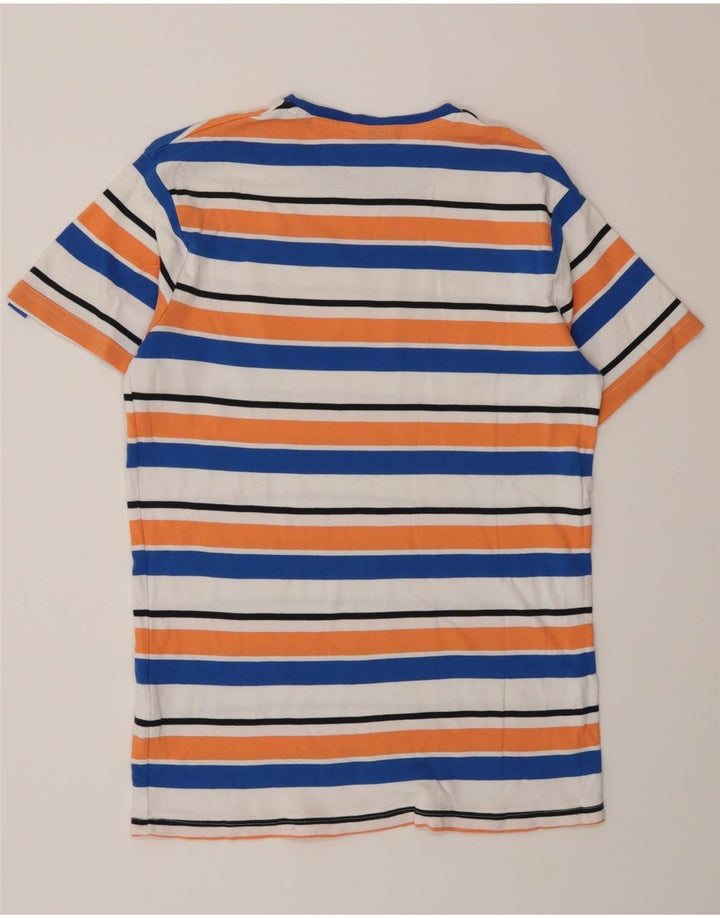 Мужская футболка Ellesse с рисунком, маленькая хлопковая разноцветная полоска