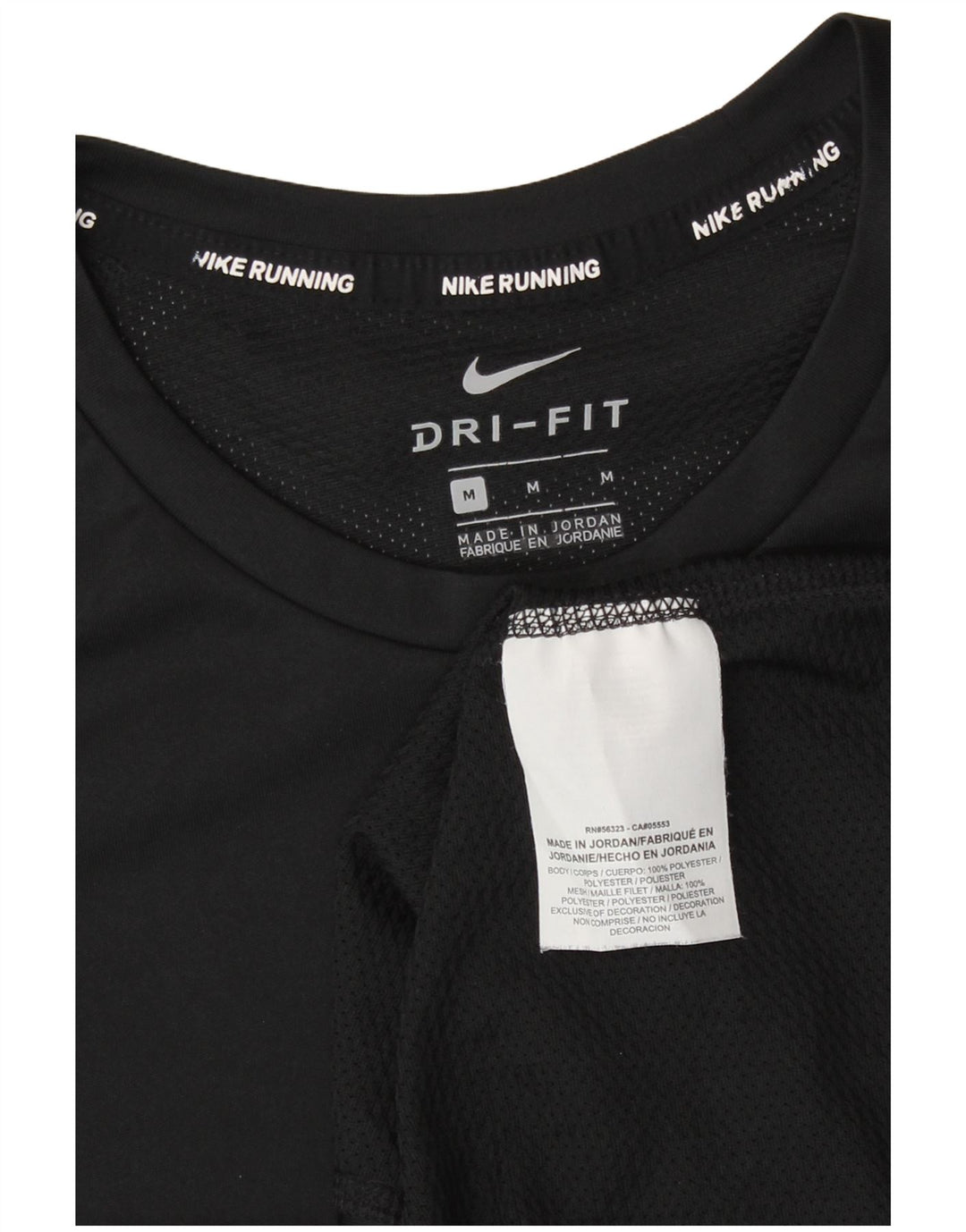 Мужская футболка Nike Dri Fit, средний черный полиэстер