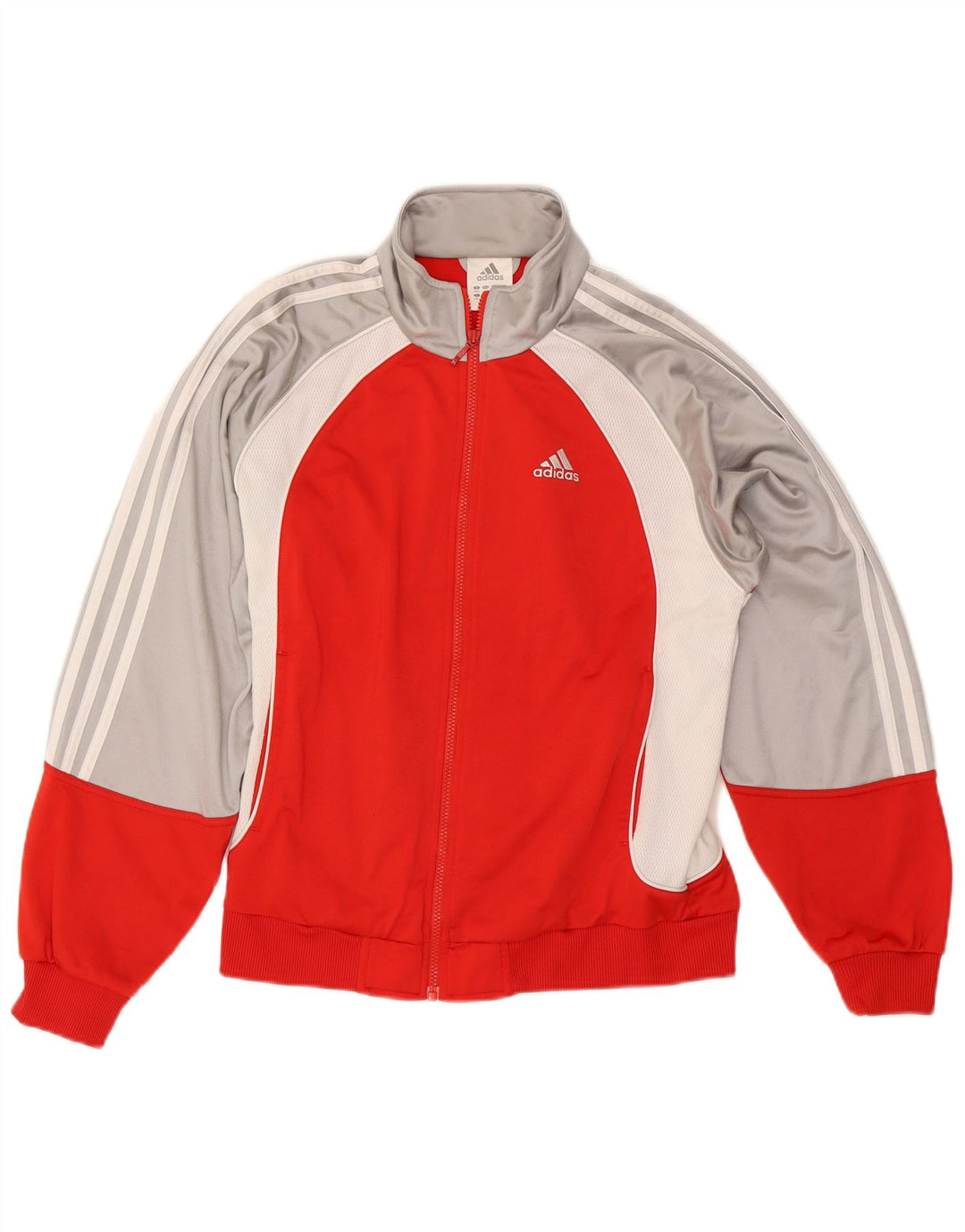 Мужской спортивный костюм Adidas UK 36/38, маленький серый, полиэстер с цветными блоками