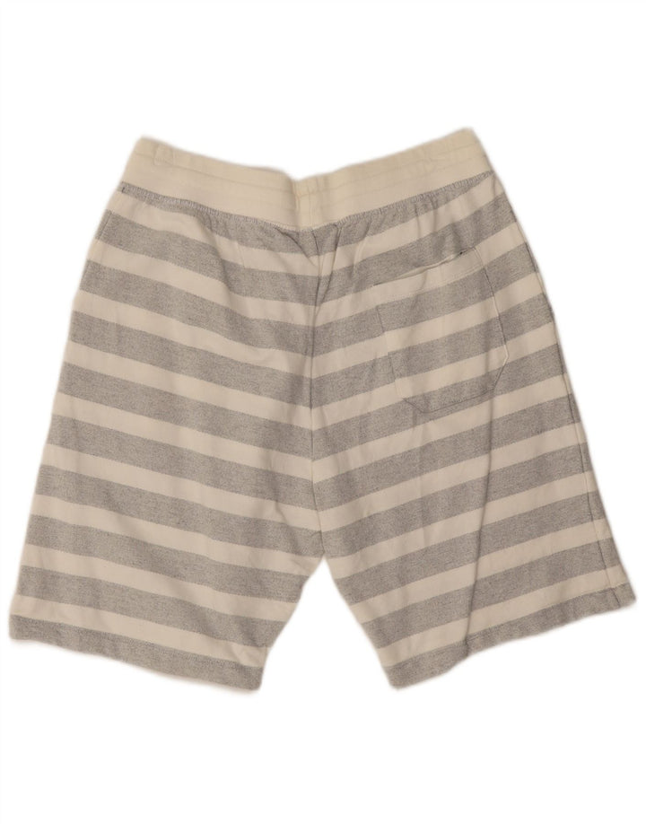 Мужские спортивные шорты Zara XL, хлопок в серую полоску