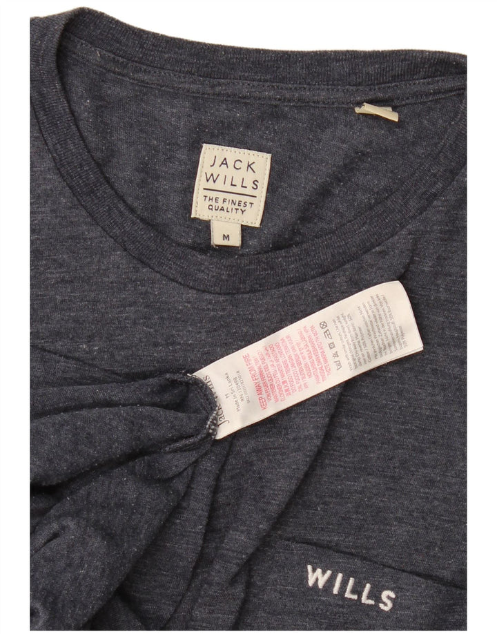 Мужская футболка Jack Wills Top Medium Темно-синяя в крапинку из хлопка