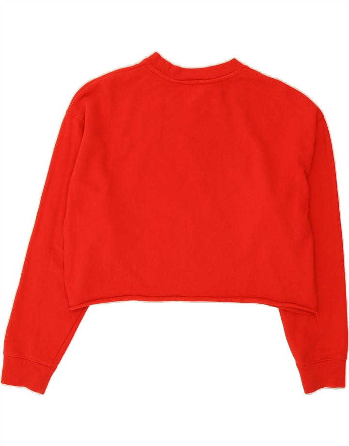 LEVI'S Womens Oversized Graphic Sweatshirt Jumper UK 10 Small Red Cotton Vintage Levi's and Second-Hand Levi's from Messina Hembry 